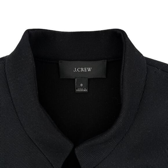 J.CREW Tipped Twill Jacket in Black & Navy Size 0 - Picture 7 of 13